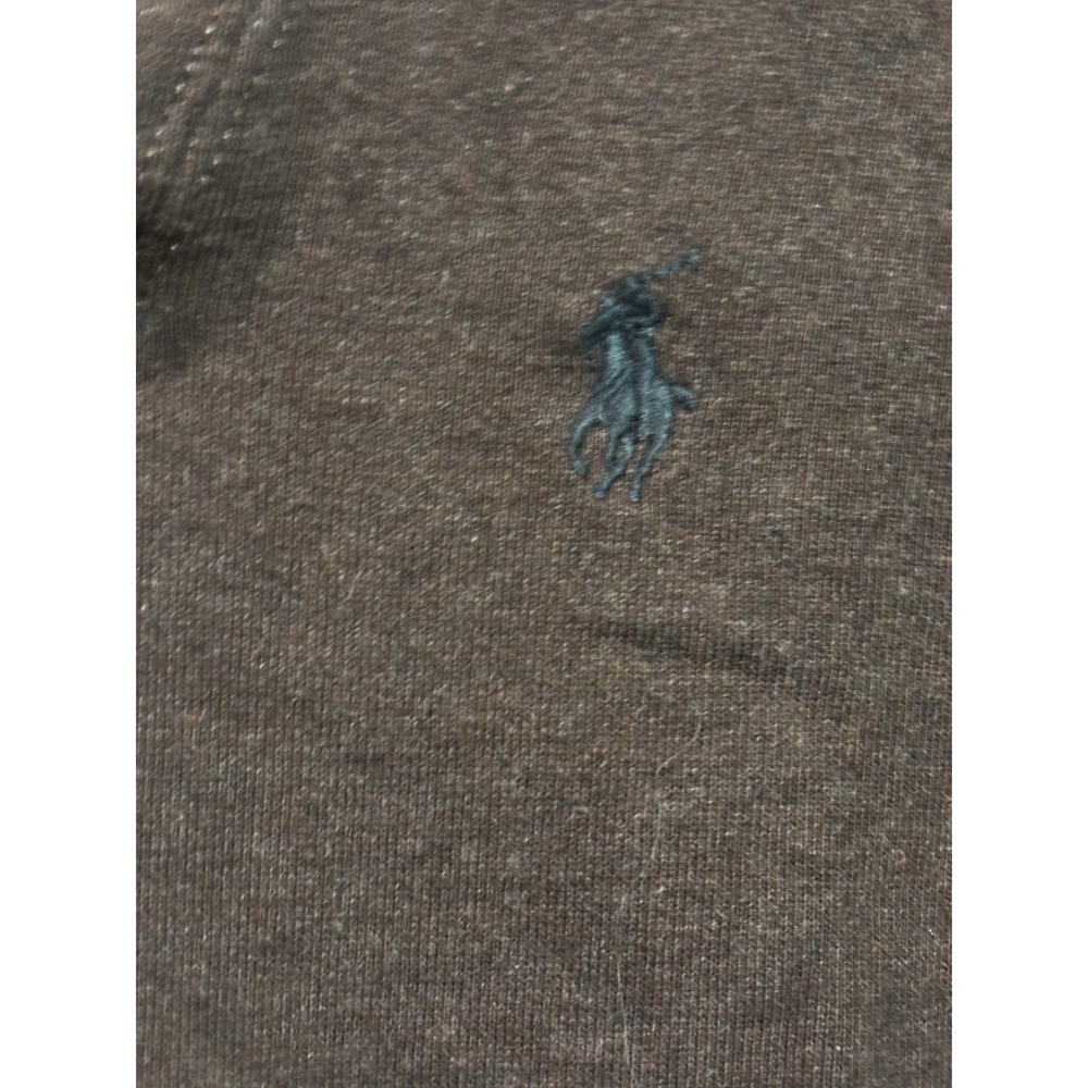 Vintage Polo Ralph Lauren‎ Men's  Med Suede Elbows Shawl Neck Sweater 90s M - Picture 6 of 8